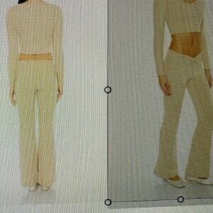 Forever 21 Flared Leggings with Ruched Waist - New with Tag